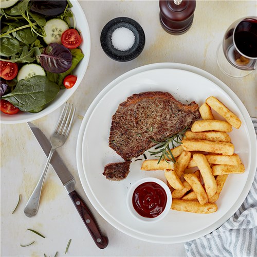 Basics Coupe Plate White 160mm Essentials Collection